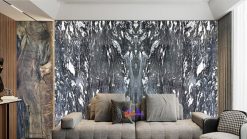 Tranh đá Onyx  Mandala-Black